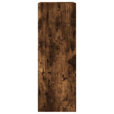 vidaXL Παπουτσοθήκη Καπνιστή Δρυς 60x34x96,5cm από Επεξεργ. Ξύλο