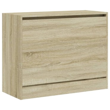 vidaXL Παπουτσοθήκη Sonoma Δρυς 80x34x63cm από Επεξεργασμένο Ξύλο