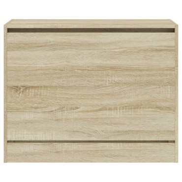 vidaXL Παπουτσοθήκη Sonoma Δρυς 80x34x63cm από Επεξεργασμένο Ξύλο