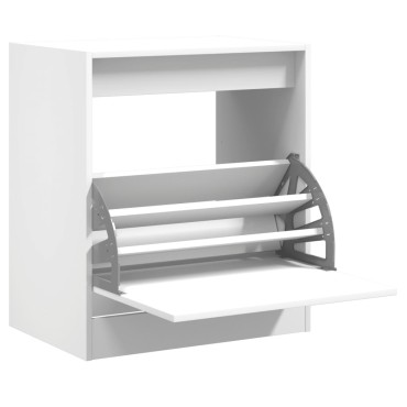 vidaXL Παπουτσοθήκη Λευκή 60x42x69cm από Επεξεργασμένο Ξύλο
