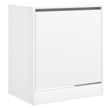 vidaXL Παπουτσοθήκη Λευκή 60x42x69cm από Επεξεργασμένο Ξύλο
