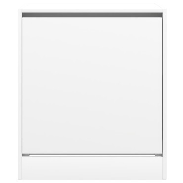 vidaXL Παπουτσοθήκη Λευκή 60x42x69cm από Επεξεργασμένο Ξύλο