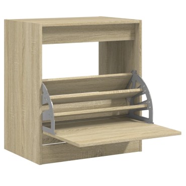 vidaXL Παπουτσοθήκη Sonoma Δρυς 60x42x69cm από Επεξεργασμένο Ξύλο