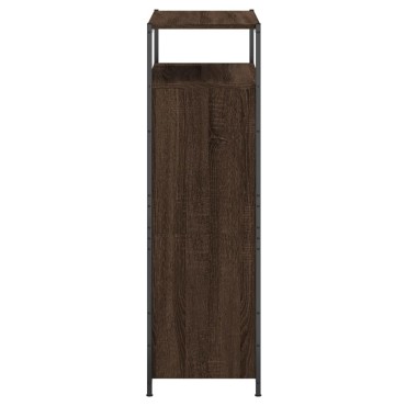 vidaXL Παπουτσοθήκη Καφέ Δρυς 75x34x112cm από Επεξεργασμένο Ξύλο