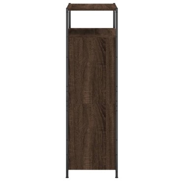 vidaXL Παπουτσοθήκη Καφέ Δρυς 60x34x112cm από Επεξεργασμένο Ξύλο
