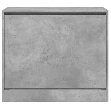 vidaXL Παπουτσοθήκη Γκρι Σκυροδέματος 80x42x69cm Επεξεργασμένο Ξύλο