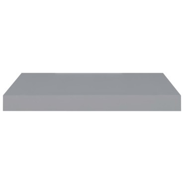vidaXL Ράφια Τοίχου 4 τεμ. Γκρι 50x23x3,8cm MDF