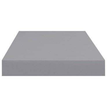 vidaXL Ράφια Τοίχου 4 τεμ. Γκρι 50x23x3,8cm MDF