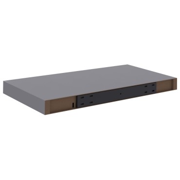 vidaXL Ράφια Τοίχου 4 τεμ. Γκρι 50x23x3,8cm MDF