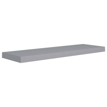 vidaXL Ράφι Τοίχου Γκρι 80x23,5x3,8cm MDF 1 τεμ.