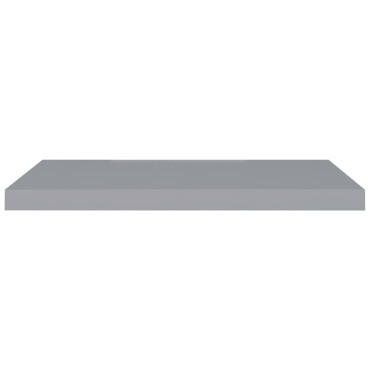 vidaXL Ράφι Τοίχου Γκρι 80x23,5x3,8cm MDF 1 τεμ.