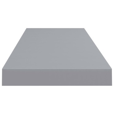 vidaXL Ράφι Τοίχου Γκρι 80x23,5x3,8cm MDF 1 τεμ.