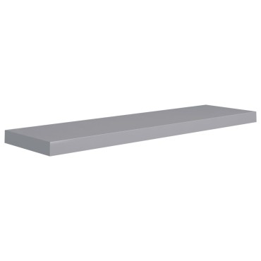 vidaXL Ράφι Τοίχου Γκρι 90x23,5x3,8cm MDF 1 τεμ.