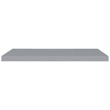 vidaXL Ράφι Τοίχου Γκρι 90x23,5x3,8cm MDF 1 τεμ.
