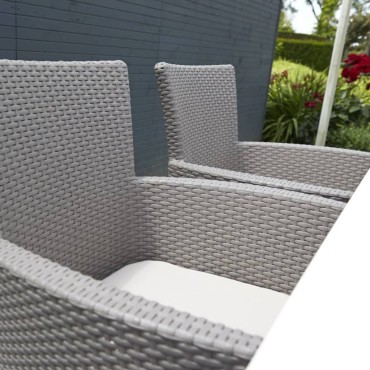 Keter Πολυθρόνα Τραπεζαρίας Κήπου Iowa Χρώμα Cappuccino 60x62x89cm 1 τεμ.