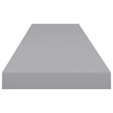 vidaXL Ράφι Τοίχου Γκρι 120x23,5x3,8cm MDF 1 τεμ.