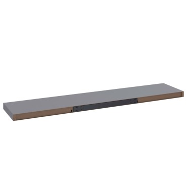 vidaXL Ράφι Τοίχου Γκρι 120x23,5x3,8cm MDF 1 τεμ.