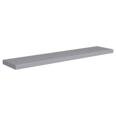 vidaXL Ράφια Τοίχου 2 τεμ. Γκρι 120x23,5x3,8cm MDF