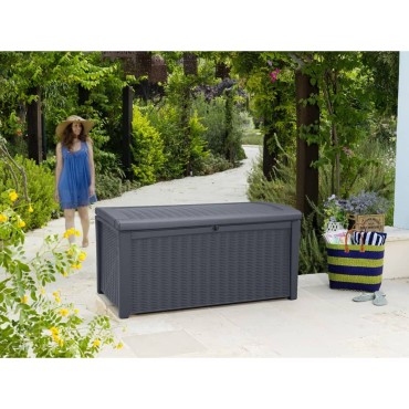 Keter Μπαούλο Αποθήκευσης Κήπου Borneo 416 Λίτρα 129,5x70x62,5cm 1 τεμ.