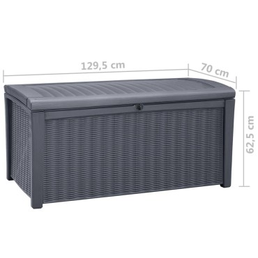 Keter Μπαούλο Αποθήκευσης Κήπου Borneo 416 Λίτρα 129,5x70x62,5cm 1 τεμ.