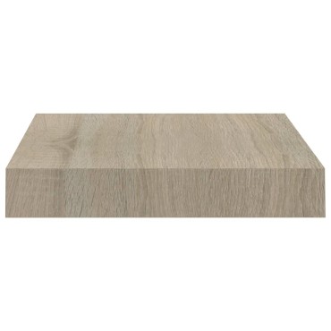 vidaXL Ράφια Τοίχου 2 τεμ. Χρώμα Δρυός 23x23,5x3,8cm MDF