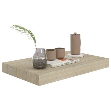 vidaXL Ράφια Τοίχου 2 τεμ. Χρώμα Δρυός 40x23x3,8cm MDF