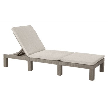 Keter Ξαπλώστρα με Μαξιλάρι Daytona Cappuccino 195x65x25,5cm