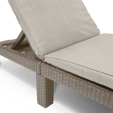Keter Ξαπλώστρα με Μαξιλάρι Daytona Cappuccino 195x65x25,5cm