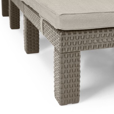 Keter Ξαπλώστρα με Μαξιλάρι Daytona Cappuccino 195x65x25,5cm