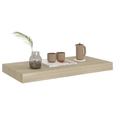 vidaXL Ράφι Τοίχου Χρώμα Δρυός 50x23x3,8cm MDF 1 τεμ.