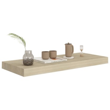 vidaXL Ράφια Τοίχου 4 τεμ. Χρώμα Δρυός 60x23,5x3,8cm MDF