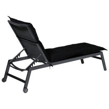 Madison Μαξιλάρι Ξαπλώστρας Panama Μαύρο 200x60cm