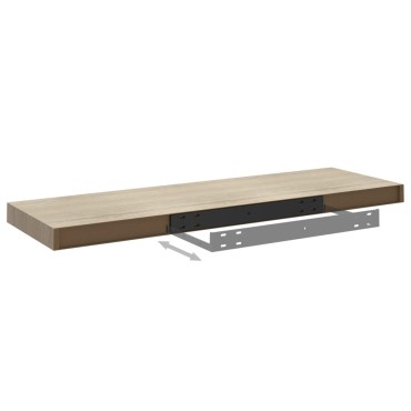 vidaXL Ράφια Τοίχου 4 τεμ. Χρώμα Δρυός 80x23,5x3,8cm MDF
