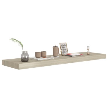 vidaXL Ράφια Τοίχου 2 τεμ. Χρώμα Δρυός 90x23,5x3,8cm MDF