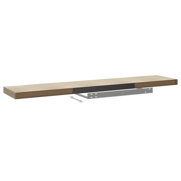 vidaXL Ράφια Τοίχου 2 τεμ. Χρώμα Δρυός 120x23,5x3,8cm MDF