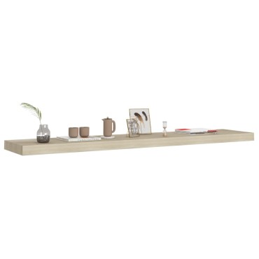 vidaXL Ράφια Τοίχου 4 τεμ. Χρώμα Δρυός 120x23,5x3,8cm MDF