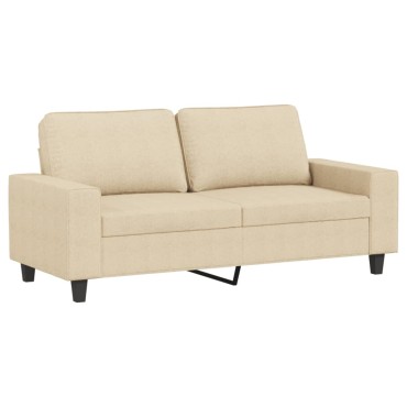 vidaXL Καναπές Διθέσιος Κρεμ Υφασμάτινος 174x77x80cm 1 τεμ.