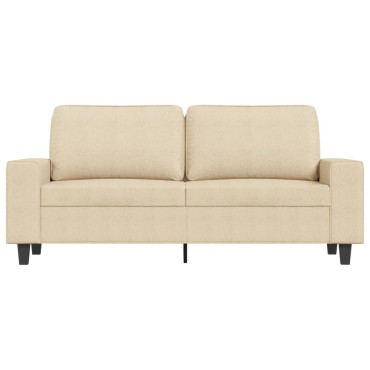 vidaXL Καναπές Διθέσιος Κρεμ Υφασμάτινος 174x77x80cm 1 τεμ.