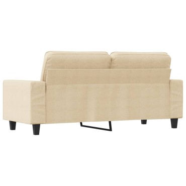 vidaXL Καναπές Διθέσιος Κρεμ Υφασμάτινος 174x77x80cm 1 τεμ.