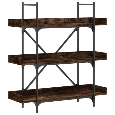 vidaXL Βιβλιοθήκη 3 Επιπέδων Καπν. Δρυς 100x33x108,5cm Επεξεργ. Ξύλο 1 τεμ.