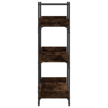 vidaXL Βιβλιοθήκη 3 Επιπέδων Καπν. Δρυς 100x33x108,5cm Επεξεργ. Ξύλο 1 τεμ.