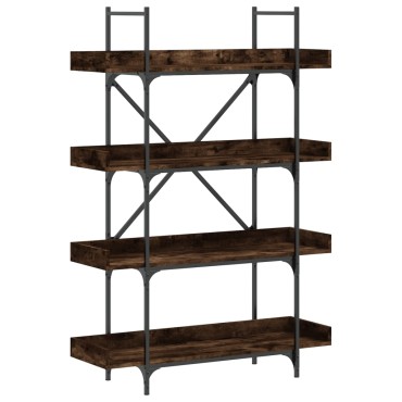 vidaXL Βιβλιοθήκη 4 Επιπέδων Καπν. Δρυς 100x33x145,5cm Επεξεργ. Ξύλο 1 τεμ.
