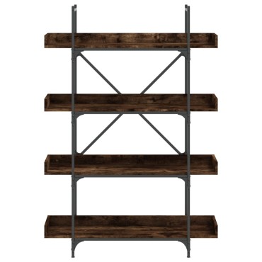 vidaXL Βιβλιοθήκη 4 Επιπέδων Καπν. Δρυς 100x33x145,5cm Επεξεργ. Ξύλο 1 τεμ.