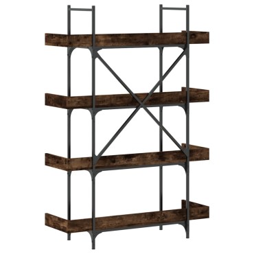 vidaXL Βιβλιοθήκη 4 Επιπέδων Καπν. Δρυς 100x33x145,5cm Επεξεργ. Ξύλο 1 τεμ.