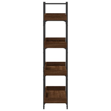 vidaXL Βιβλιοθήκη 4 Επιπέδων Καφέ Δρυς 100x33x145,5cm Επεξεργ. Ξύλο 1 τεμ.