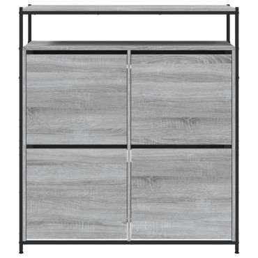 vidaXL Παπουτσοθήκη με 4 Ανακλ. Συρτάρια Γκρι Sonoma 100x34x112cm