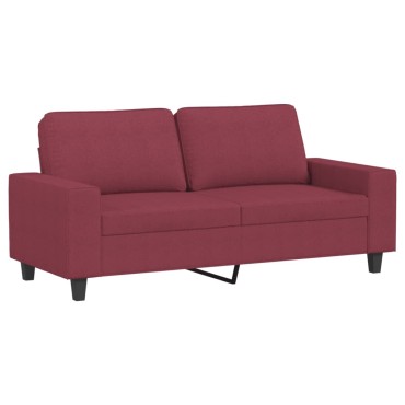 vidaXL Σετ Σαλονιού 2 τεμ. μπορντό Υφασμάτινο 154x77x80cm  Διθέσιος