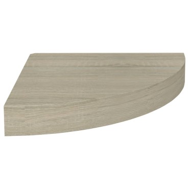 vidaXL Ράφι Τοίχου Γωνιακό Χρώμα Δρυός 25x25x3,8cm από MDF 1 τεμ.