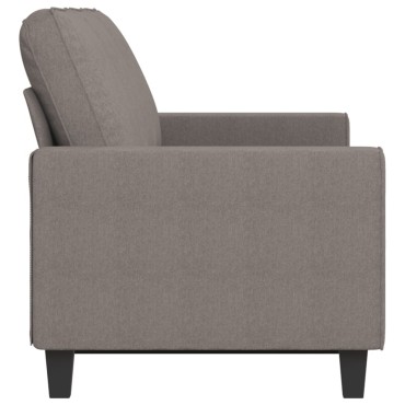 vidaXL Καναπές Τριθέσιος Taupe Υφασμάτινος 214x77x80cm 1 τεμ.