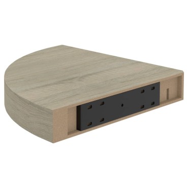 vidaXL Ράφια Τοίχου 2 τεμ. Χρώμα Δρυός 25x25x3,8cm από MDF